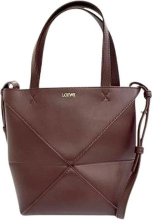 Loewe Pre-owned Satchel - Dames - Vintage Shopper - Bruin - ONE Size - Leer - Vintage