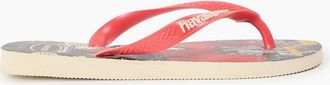 Havaianas Womens Womens Hav. Top Marvel Classics Beige Stra Flip Flops - Red - Size: 3/3.5/4