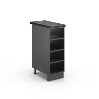 Vicco Estante De Cocina Fame-line, Antracita, 30 Cm, Et Antracita