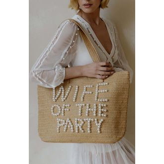 Untamed Petals Bach Party Pearl Tote in Natural at Nordstrom