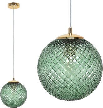 OEM L&aacute;mpara Colgante Cannes 1 Pantalla Plana Verde 20cm E27