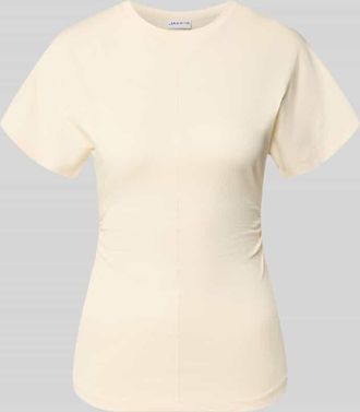 Jake*s Casual T-Shirt aus Baumwolle mit Rundhalsausschnitt in Beige, Gr&ouml;&szlig;e XXL