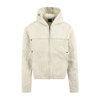 Daily Paper Clothing Monogram Canvas Jacket - Heren - Zomerjassen - Wit - XL - Katoen - Jassen
