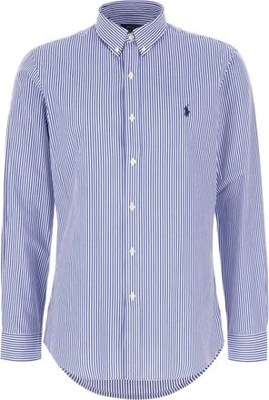 Polo Ralph Lauren Stijlvolle Overhemden Collectie - Heren - Casual Overhemden - Blauw - L - Katoen - Overhemden