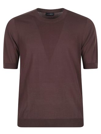 Ballantyne Short Sleeve Brown Cotton Top