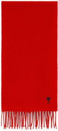 Ami ADC Sjaal - Heren - Wintersjaals - Rood - ONE Size - Wol - Accessoires