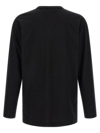 Comme Des Gar&ccedil;ons Heart-Embroidered Cotton T-Shirt - Black