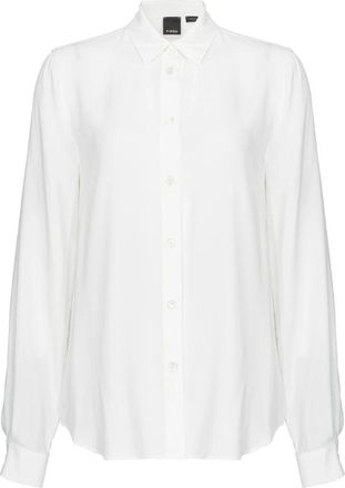 Pinko Cr&egrave;me Shirt Elegante Stijl - Dames - Overhemden - Wit - L - Overhemden