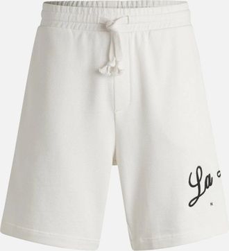 HUGO BOSS Mens HUGO Duold Jersey Shorts 102 Natural - White - Size: 32/30/31