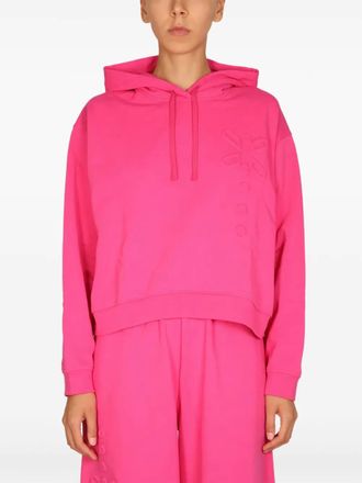McQ by Alexander McQueen Felpa con cappuccio e finitura goffrata - Rosa