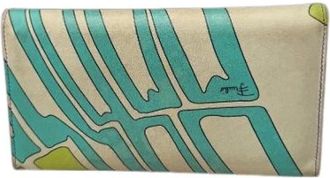 Emilio Pucci Portafoglio Pre-owned in Pelle Vintage - - Pre-owned - Donna - Verde - ONE SIZE