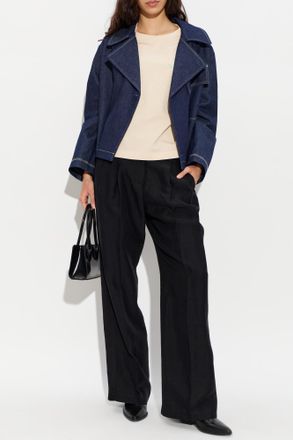 Paul Smith Double-breasted Denim Jacket, Womens, Navy Blue