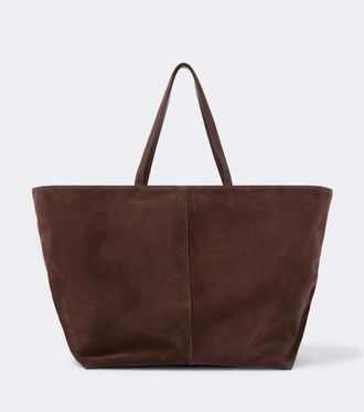 Jil Sander Linea Maxi suede tote bag