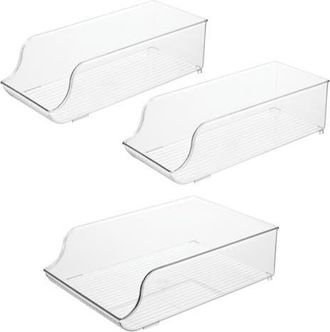 iDesign Set of 3 Water Bottle Organizer and Soda Can Dispenser - Clear at Nordstrom