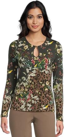 Johnny Was The Janie Favorite Keyhole Top Womens Clothing Ash Bird : 2XL, Rayon/Spandex