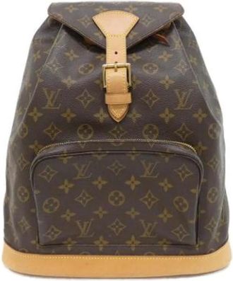 Louis Vuitton Pre-owned Backpacks, female, Brown, Size: ONE SIZE Pre-owned Canvas louis-vuitton-bags