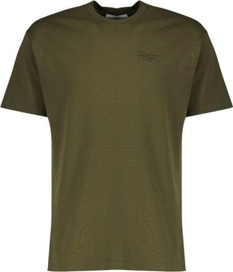 Givenchy T-shirt Stamp - Heren - T-shirts - Groen - L - Katoen - Tops