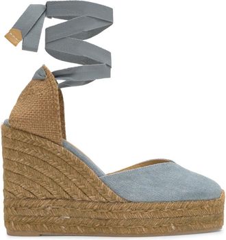 Castaner Chiara Canvas Platform Espadrilles - Blue - 36 (IT36/ UK3)