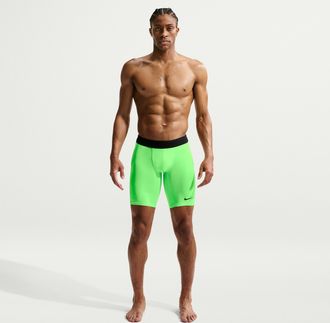Nike Mens Nike Pro Dri-FIT Fitness Long Shorts in Green | FB7963-398