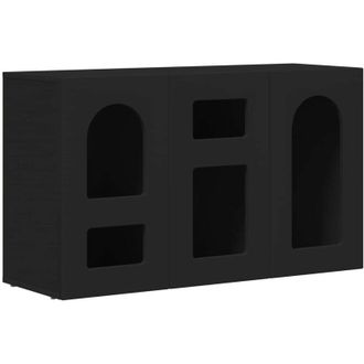 vidaXL Sideboard Black 100 x 35 x 59 cm Engineered Wood vidaXL