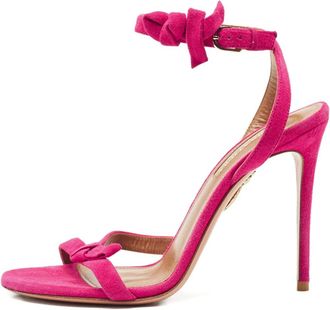 Aquazzura Sandali con fiocco - Rosa