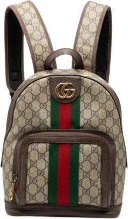 Gucci Pre-owned Backpacks, female, Beige, Size: ONE SIZE Pre-owned Plastic Backpack