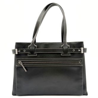 Gucci Black Leather Tote Bag (Pre-Owned)