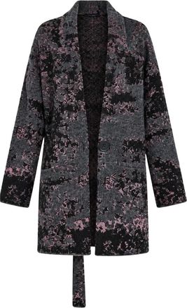 Akep Cardigan Lungo in Maglia - - Knitwear - Donna - Grigio - M