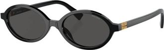 Miu Miu Regard Zonnebril - Dames - Zonnebrillen - Zwart - 50 MM - Accessoires