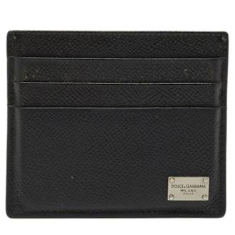 Dolce & Gabbana Pre-owned kaarthouder - Heren - Pre-owned - Zwart - Maat: ONE Size Leer