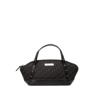 Dior Pre-owned Canvas Mini Bag - Dames - Pre-owned - Zwart - Maat: ONE Size Leer