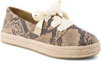Toms Carolina Lace-Up Espadrille in Medium Beige at Nordstrom, Size 9.5
