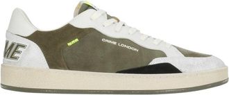 Crime London Green Chelsea Distressed Sneakers