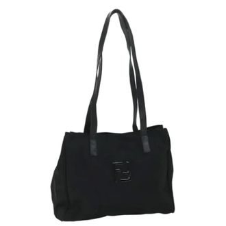 Fendi Pre-owned Shoulder Bags, female, Black, Size: ONE SIZE Pre-owned Vintage Tote Bag