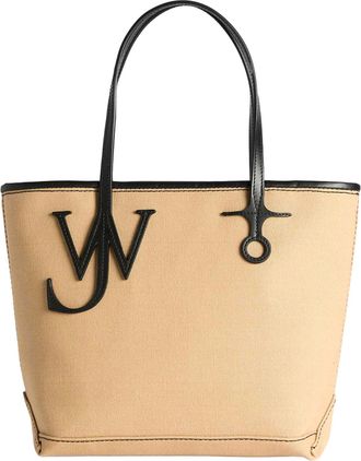 J.W.Anderson Structured Beige Cotton Canvas Tote