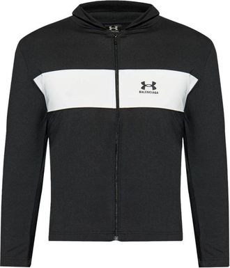 Balenciaga Logo Zip-Up Trainingsjack - Heren - Vesten met rits - Zwart - M - Hoodies & sweatvesten