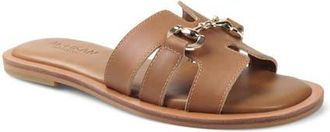Artisan by Zigi Bellevue Leather Slide Sandal in Tan Leather at Nordstrom, Size 11