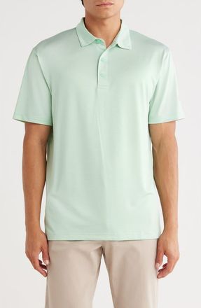 Callaway Fine Line Stripe Polo in Neptune Green at Nordstrom Rack, Size Small