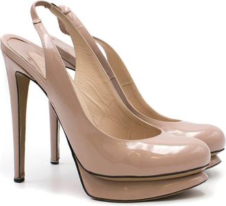 Nicholas Kirkwood Patent Heeled Pumps Size 37.5