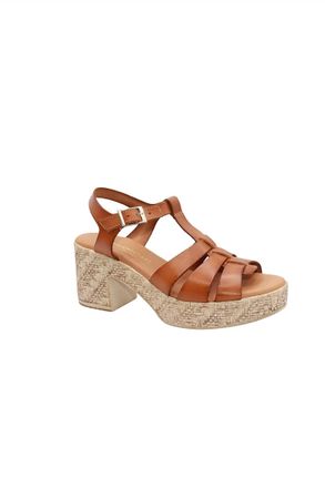 Eric Michael Womens Joni Wedge Sandal In Avellana