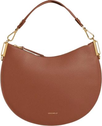 Coccinelle Sunup Medium - Dames - Schoudertassen - Bruin - ONE Size - Leer - Tassen