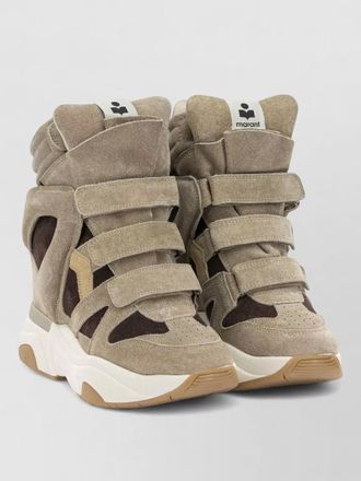 Isabel Marant suede high-top wedge sneakers