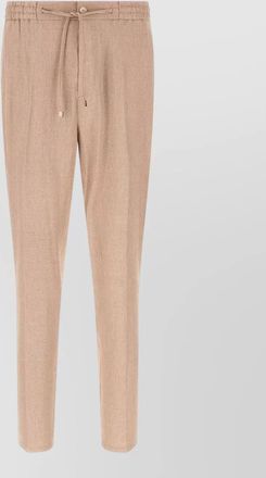 Etro linen blend straight-leg trousers