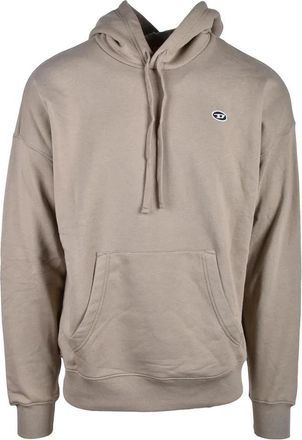 Diesel Beige Relaxed Cotton Sweatshirt