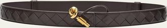 Bottega Veneta Knot Buckle Medium Calf Leather Belt