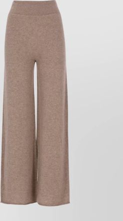 VANISÉ high-rise wide-leg cashmere trousers