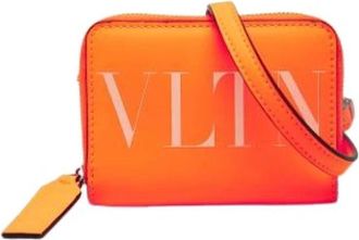 Valentino Pre-owned Crossbody Bag - Dames - Vintage Accessoires - Oranje - ONE Size - Leer - Vintage