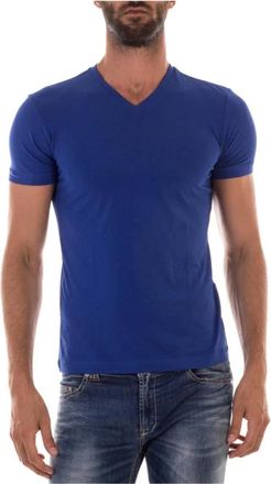 Armani Casual Sweatshirt - Heren - T-shirts - Blauw - 2XL - Katoen - Tops