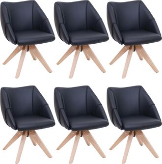 Hhg [nunca Usado] Juego De 6 Sillas De Comedor Hhg-525, Sillas De Cocina, Sillas Giratorias, Sillas Tapizadas, Sillas De Mesa De Comedor, Giratorias, De M