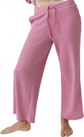 Chaser Brandy Cropped Steel Magnolia Jogger In Pink
